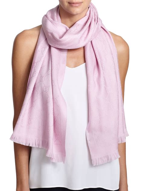 gucci pink heart scarf|Gucci Scarves and Wraps for Women .